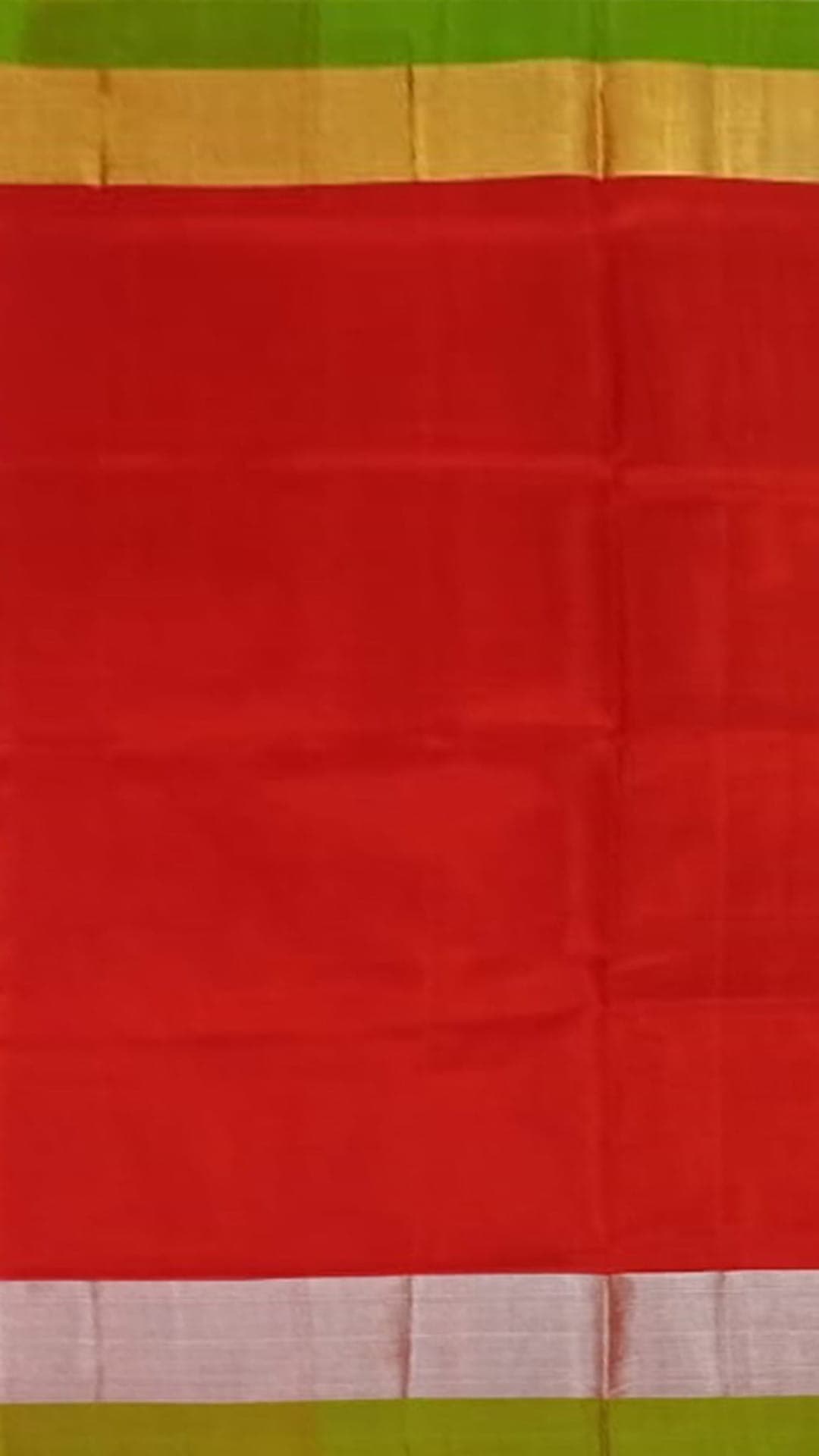 Pure soft silk Red with Greeen Pallu Uppada saree