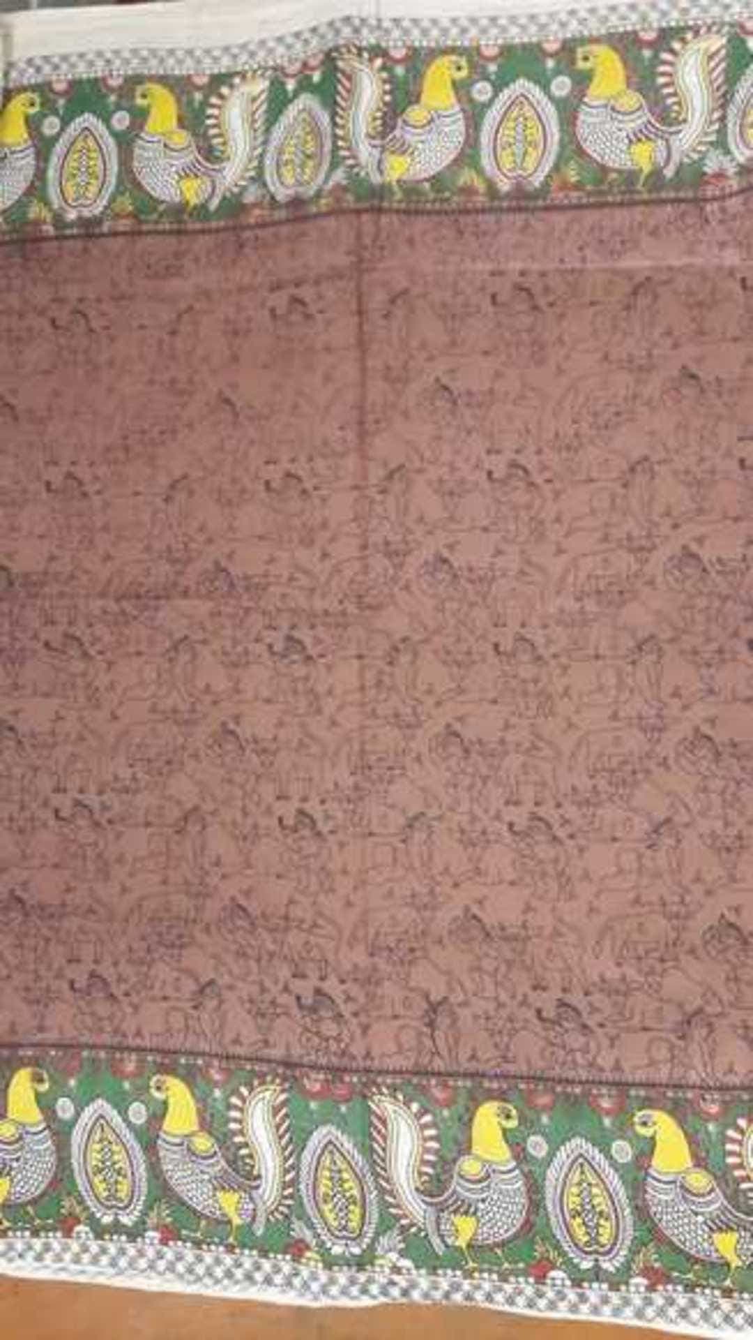 Multicolor Kalamkari saree with fancy designer pallu