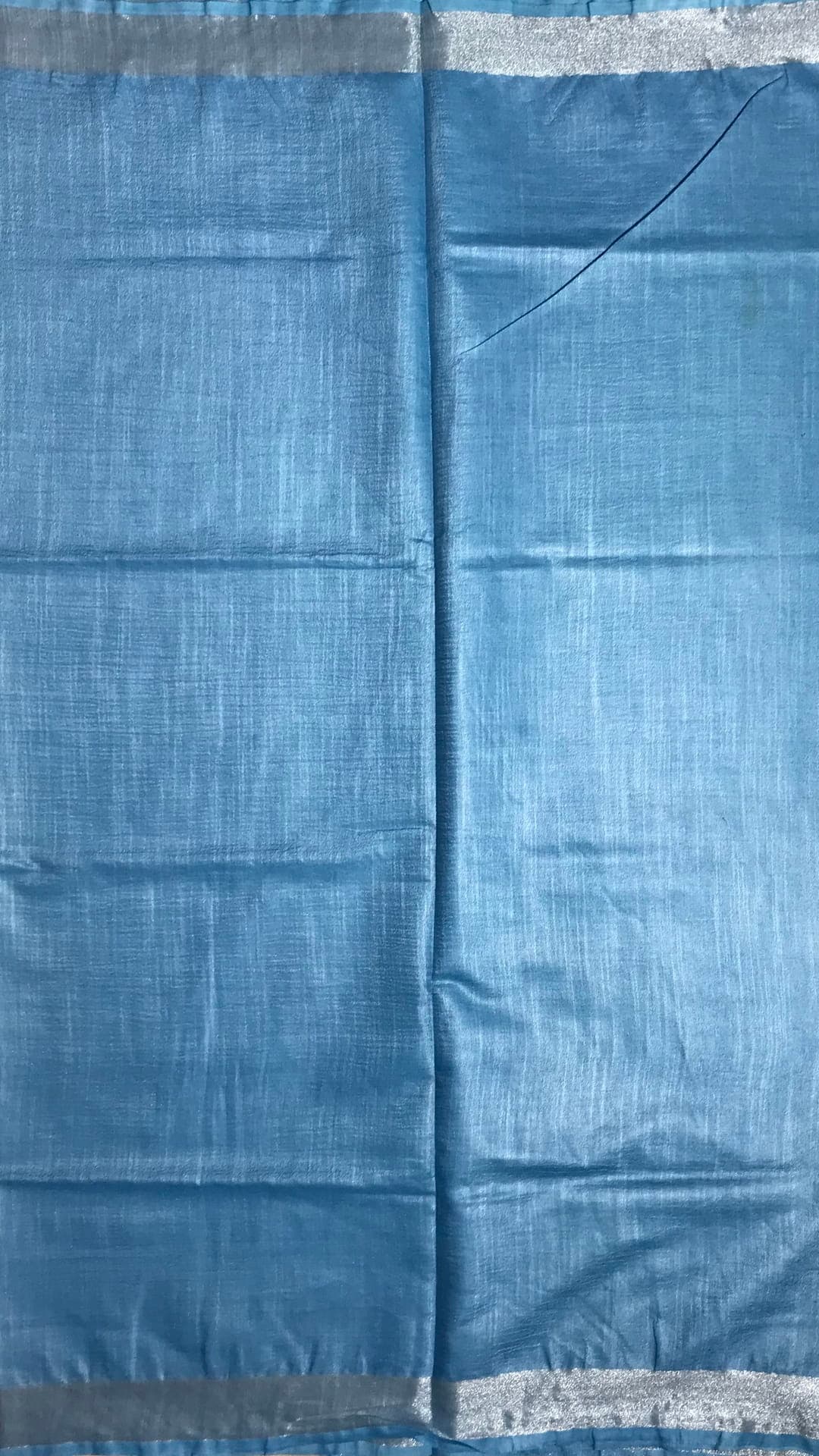 Sky blue cotton salab saree