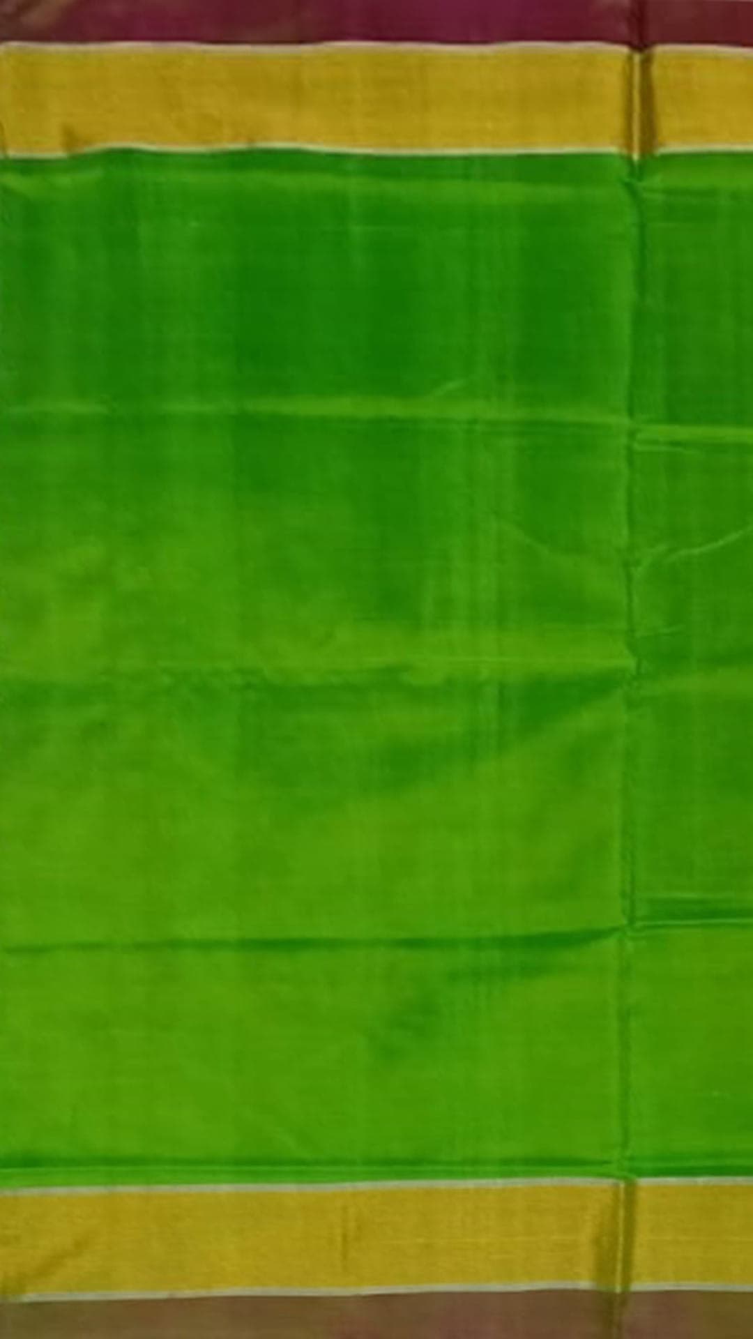 Pure soft silk Green with Brown Pallu Uppada saree