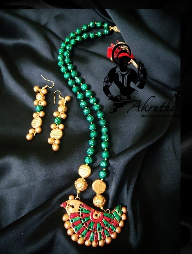 Terracotta jewellery AKR005