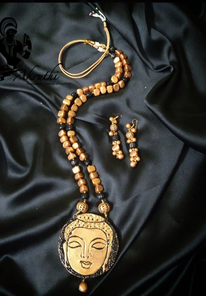 Terracotta jewellery AKR003