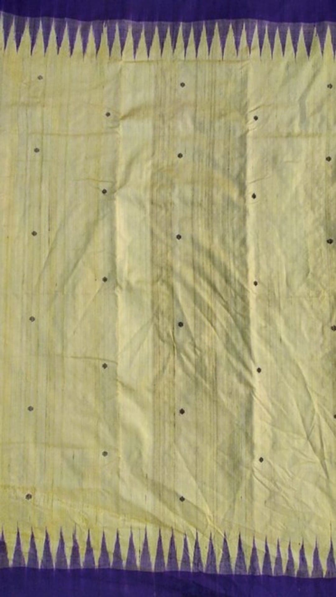 Purple & Lemon Yellow Fine Tussar Silk Saree